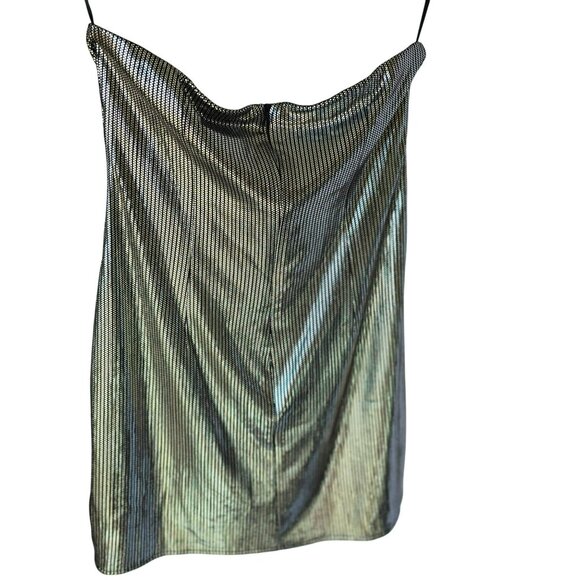 NWT Princess Polly Amelia Strapless Mini Dress US 8 Metallic Black - Picture 3 of 6